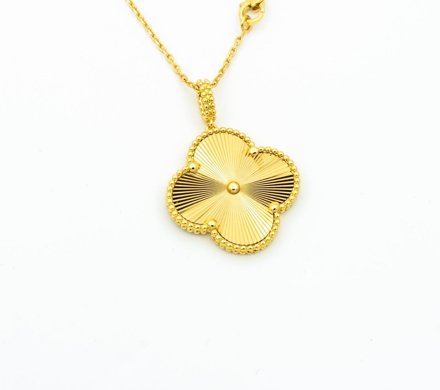 [Eterna Jewels]CLOVER 25MM PEDANT NECKLACE GOLD
