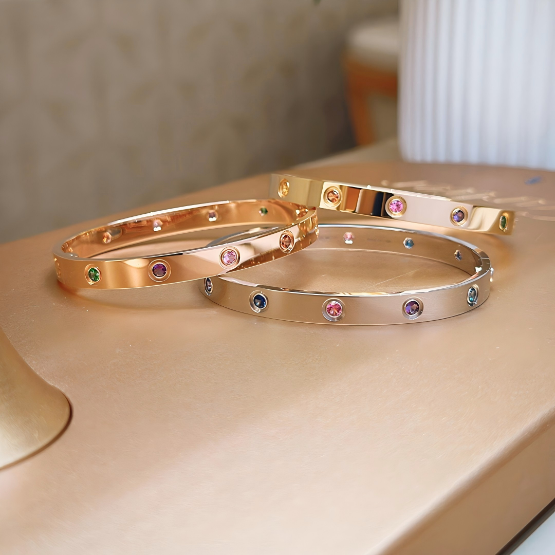 [Eterna Jewels]2026 RAINBOW LOVE BRACELET 6.1MM  10 DIAMONDS