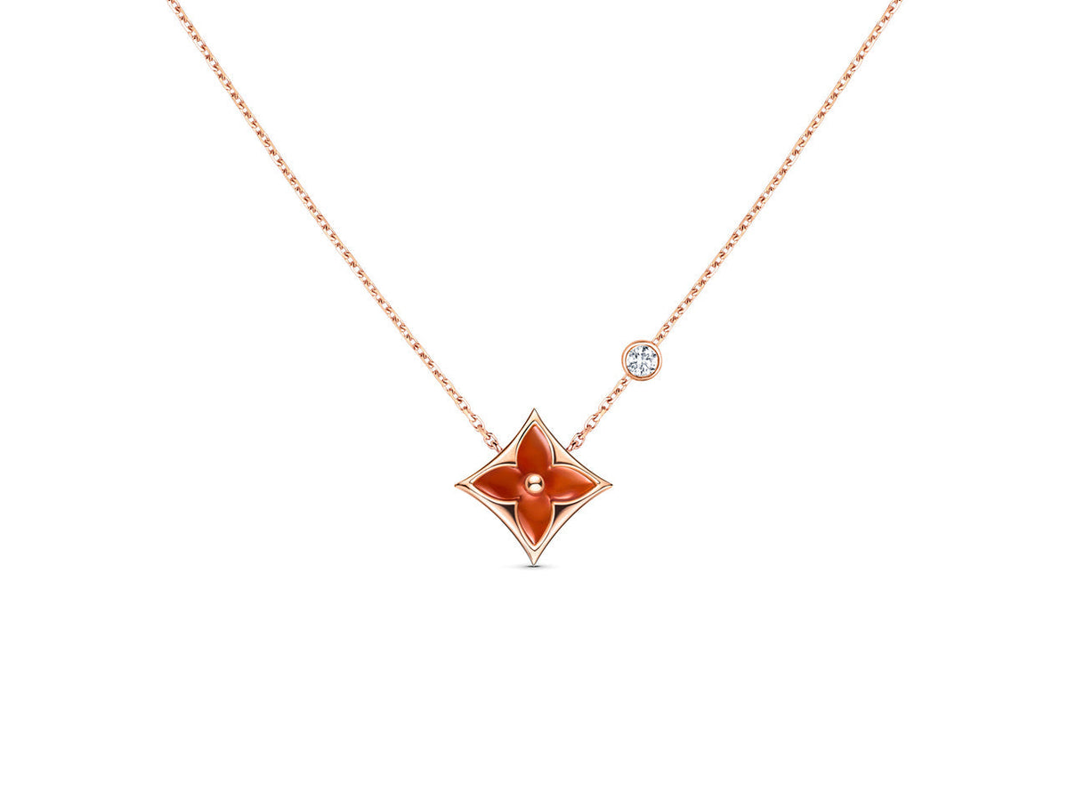 [Eterna Jewels]STAR NECKLACE PINK GOLD 1 DIAMOND