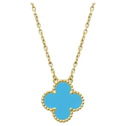 [Eterna Jewels]CLOVER 15MM VINTAGE TURQUOISE NECKLACE