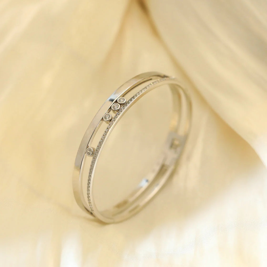 [Eterna Jewels]Move Romane Diamond Bangle Bracelet