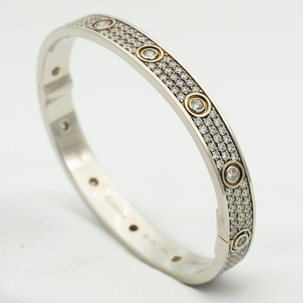 [Eterna Jewels]LOVE BRACELET 6.1MM DIAMOND-PAVED 10 BIG DIAMONDS