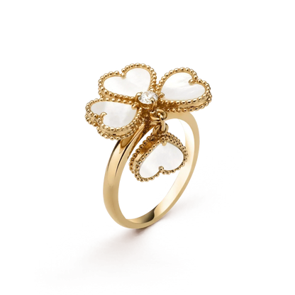 [Eterna Jewels]SWEET CLOVER WHITE MOP RING