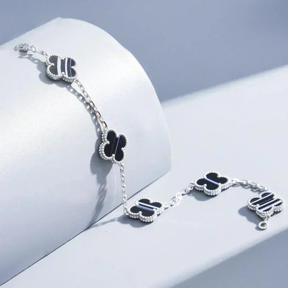 [Eterna Jewels] CLOVER 5 MOTIF PULSAR STONE BRACELET COLLECTION