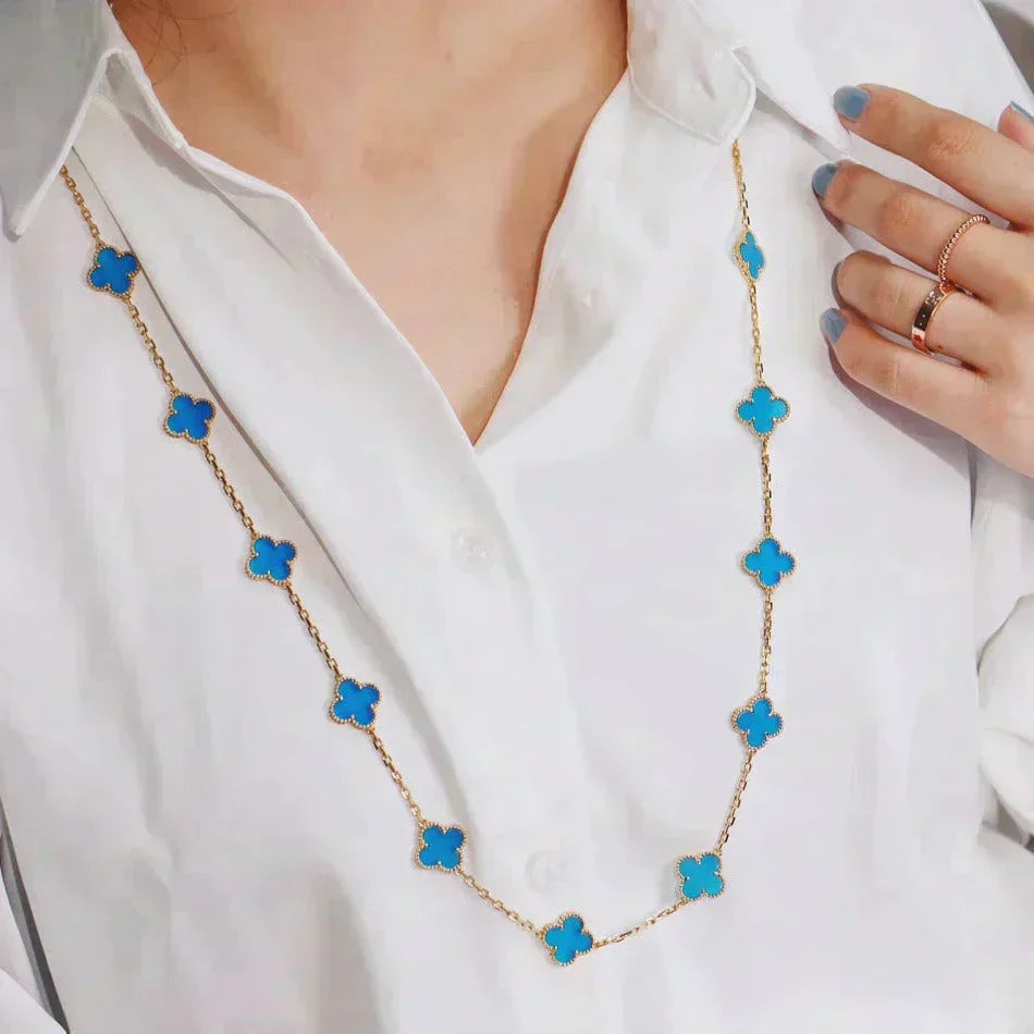 [Eterna Jewels]CLOVER 20 MOTIFS TURQUOISE GOLD