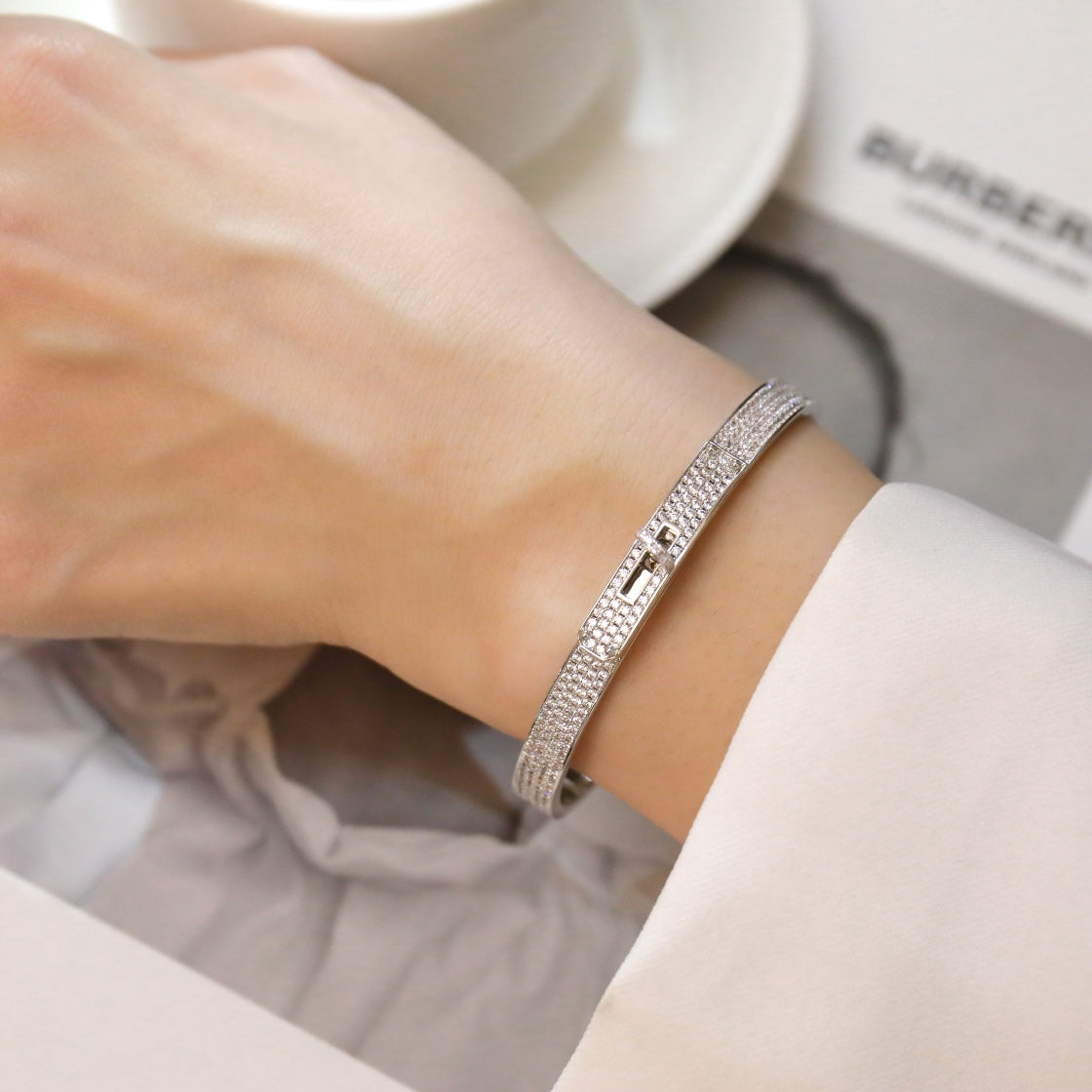[Eterna Jewels]KELLY BRACELET DIAMOND PAVED