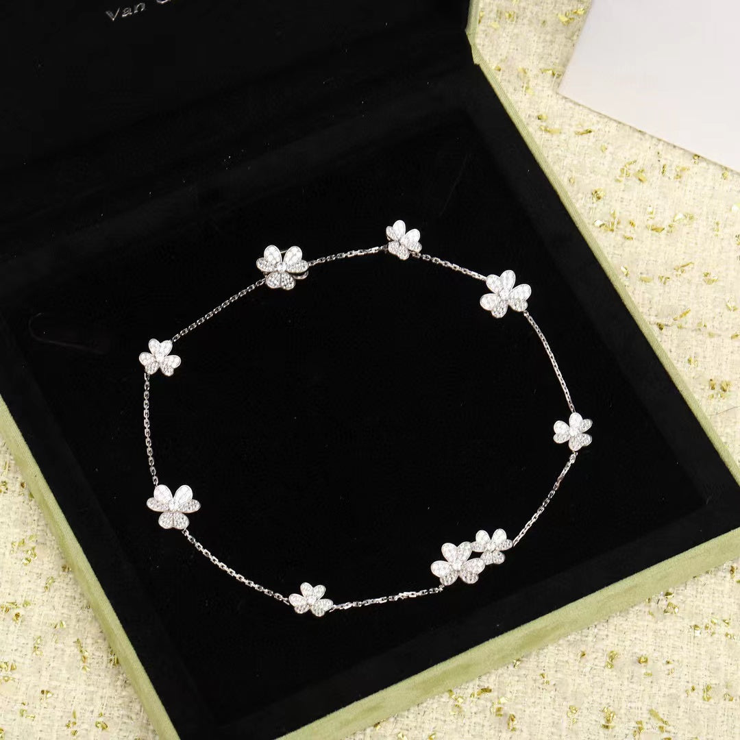[Eterna Jewels]FRIVOLE SILVER 9 FLOWERS NECKLACE