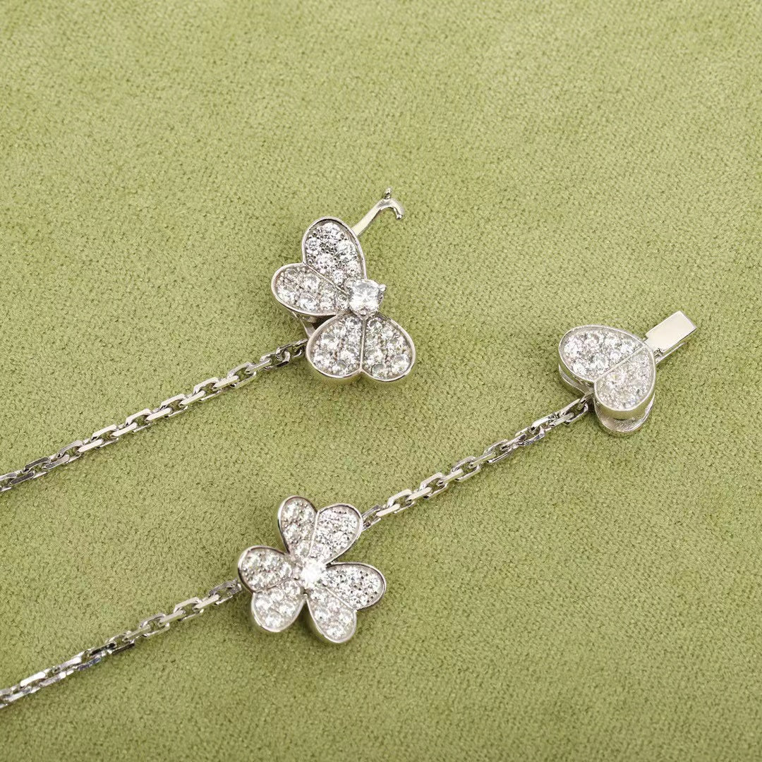 [Eterna Jewels]FRIVOLE SILVER 9 FLOWERS NECKLACE