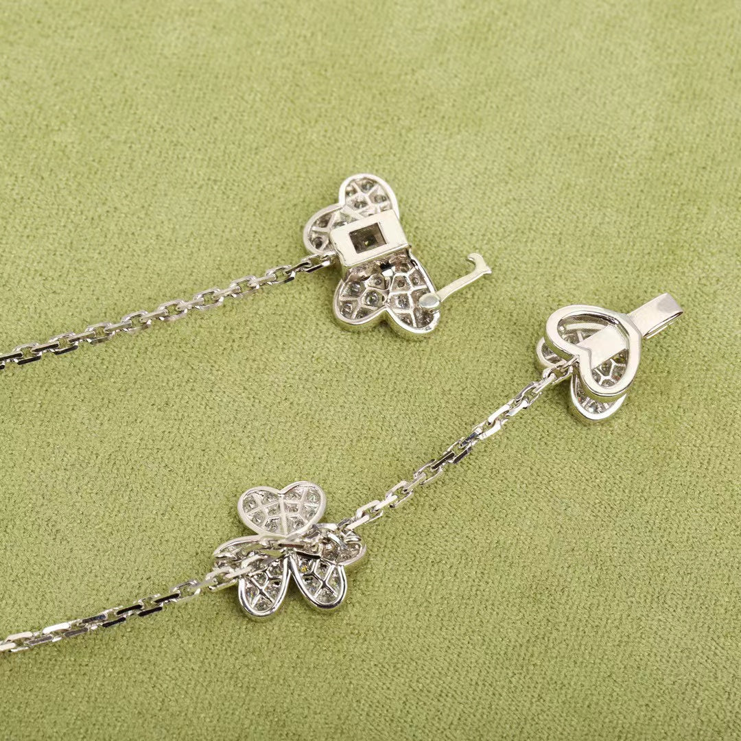[Eterna Jewels]FRIVOLE SILVER 9 FLOWERS NECKLACE