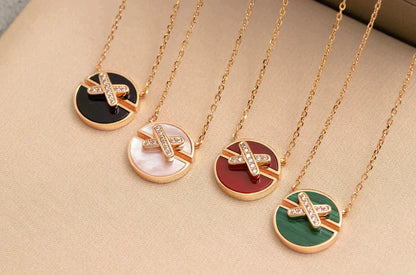 [Eterna Jewels]JEUX DE ROSE GOLD DIAMOND NECKLACE