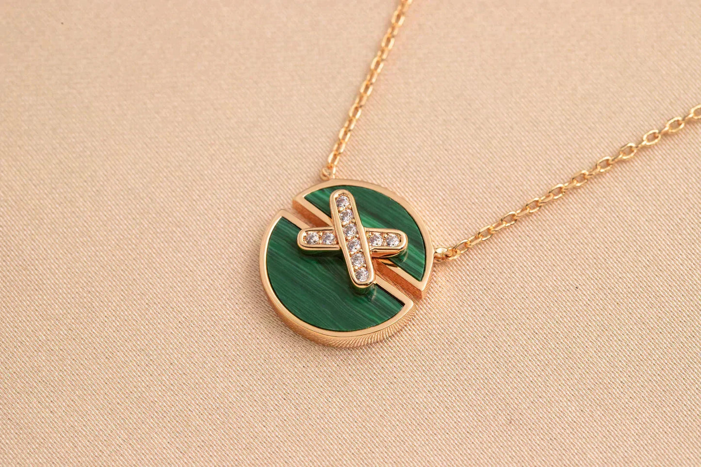 [Eterna Jewels]JEUX DE ROSE GOLD DIAMOND NECKLACE
