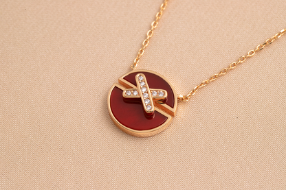 [Eterna Jewels]JEUX DE PINK GOLD DIAMOND NECKLACE