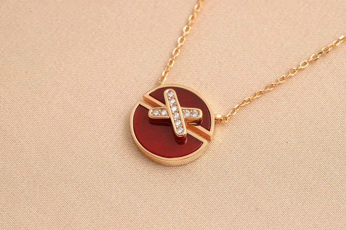 [Eterna Jewels]JEUX DE ROSE GOLD DIAMOND NECKLACE