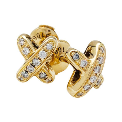 [Eterna Jewels]JEUX DE GOLD DIAMOND EARRINGS