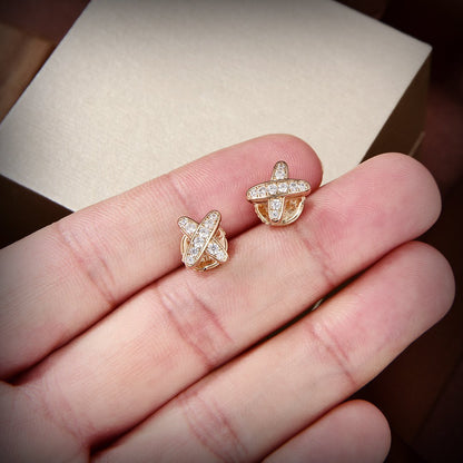 [Eterna Jewels]JEUX DE GOLD DIAMOND EARRINGS