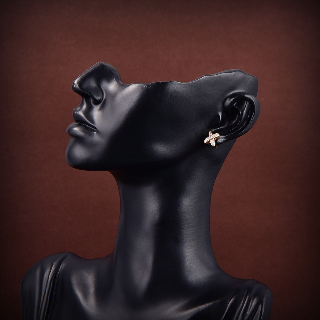 [Eterna Jewels]JEUX DE GOLD DIAMOND EARRINGS