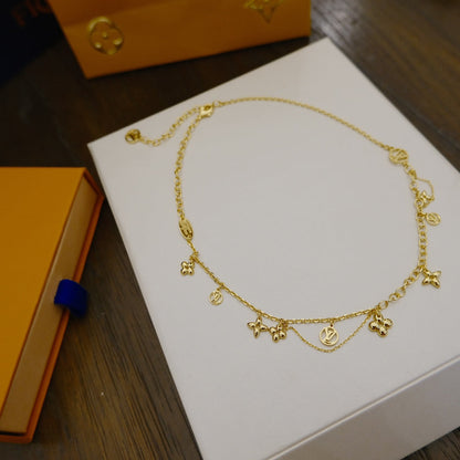 [Eterna Jewels]BLOOMING SUPPLE NECKLACE BRASS