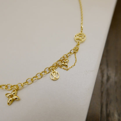 [Eterna Jewels]BLOOMING SUPPLE NECKLACE BRASS
