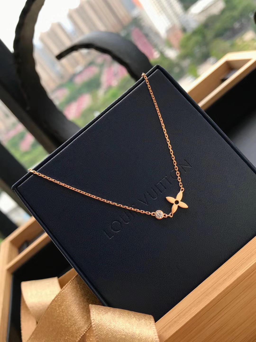 [Eterna Jewels]BLOSSOM PENDANT PINK GOLD AND DIAMOND