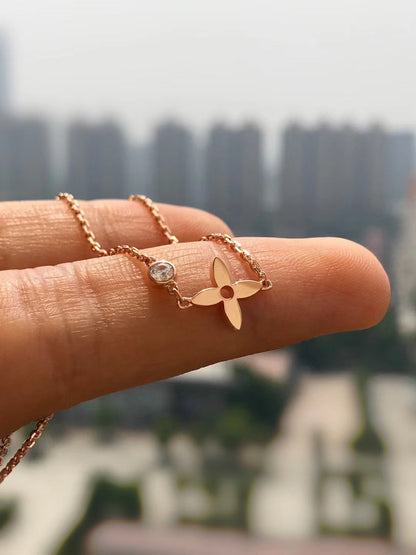 [Eterna Jewels]BLOSSOM PENDANT PINK GOLD AND DIAMOND