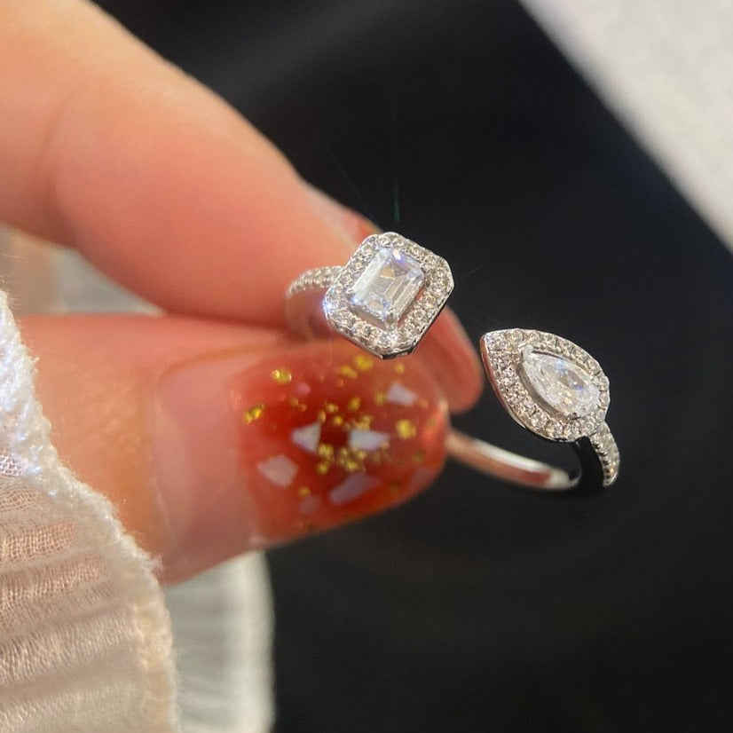 [Eterna Jewels]MY TWIN TOI & MOI SILVER DIAMOND RING