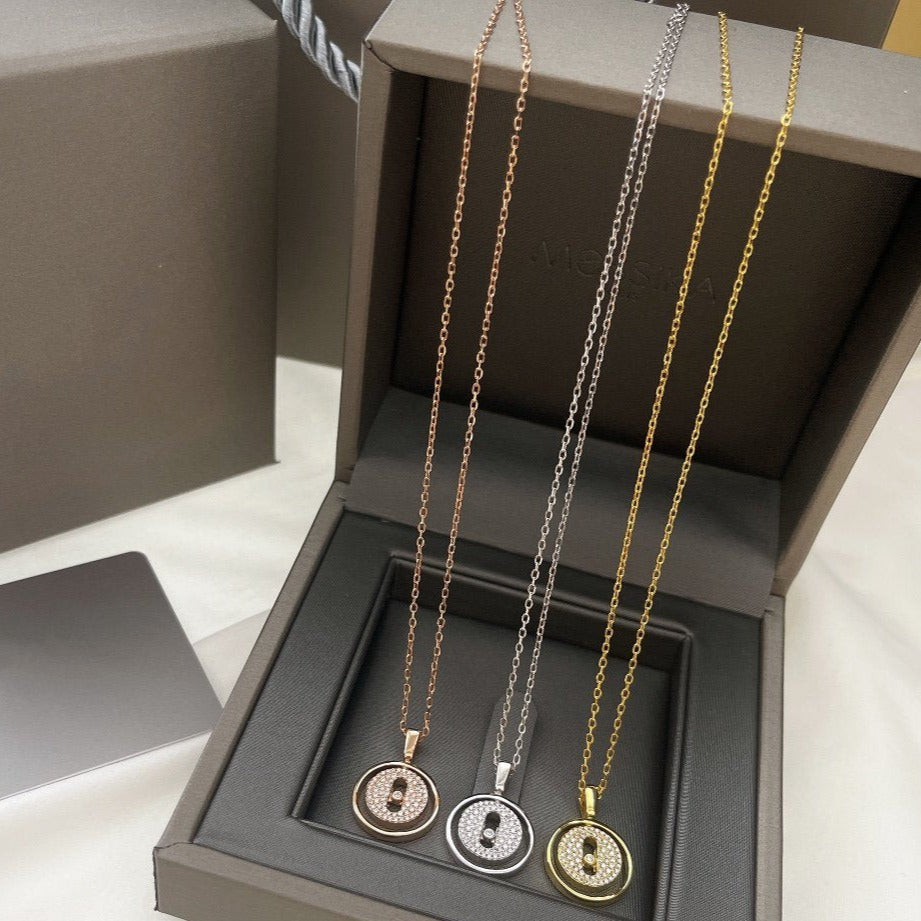 [Eterna Jewels]LUCKY MOVER PM PAVED NECKLACE