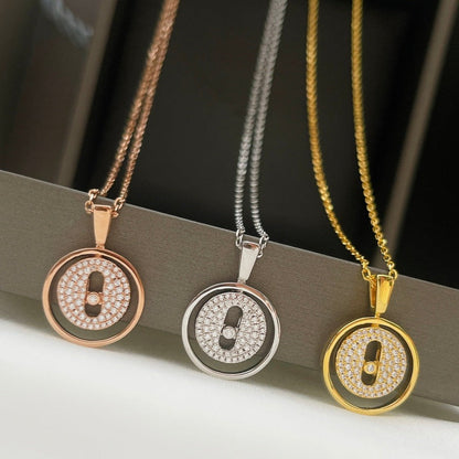[Eterna Jewels]LUCKY MOVER PM PAVED NECKLACE