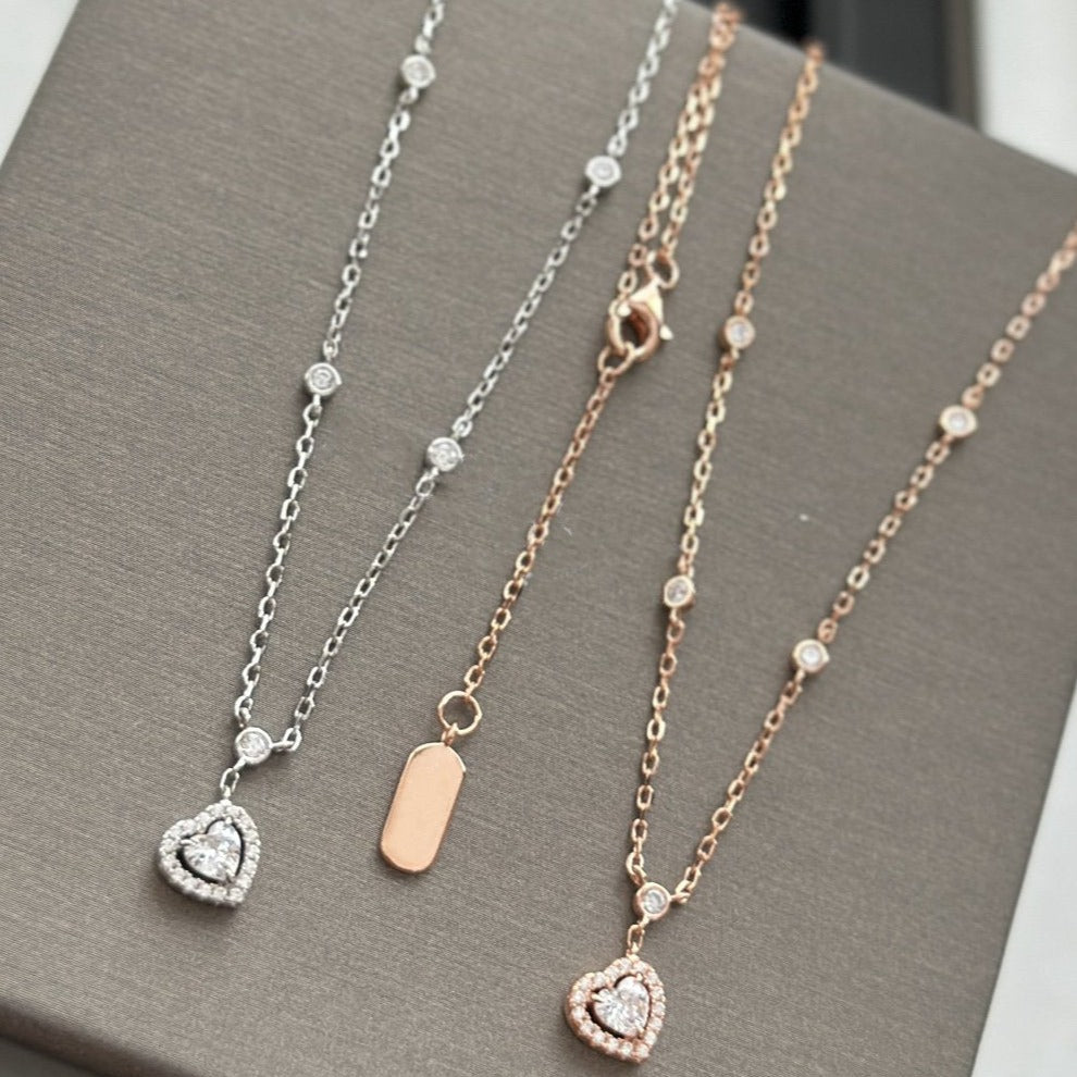 [Eterna Jewels]JOY HEART DIAMOND NECKLACE