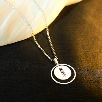 [Eterna Jewels]LUCKY MOVE MM SILVER DIAMOND NECKLACE