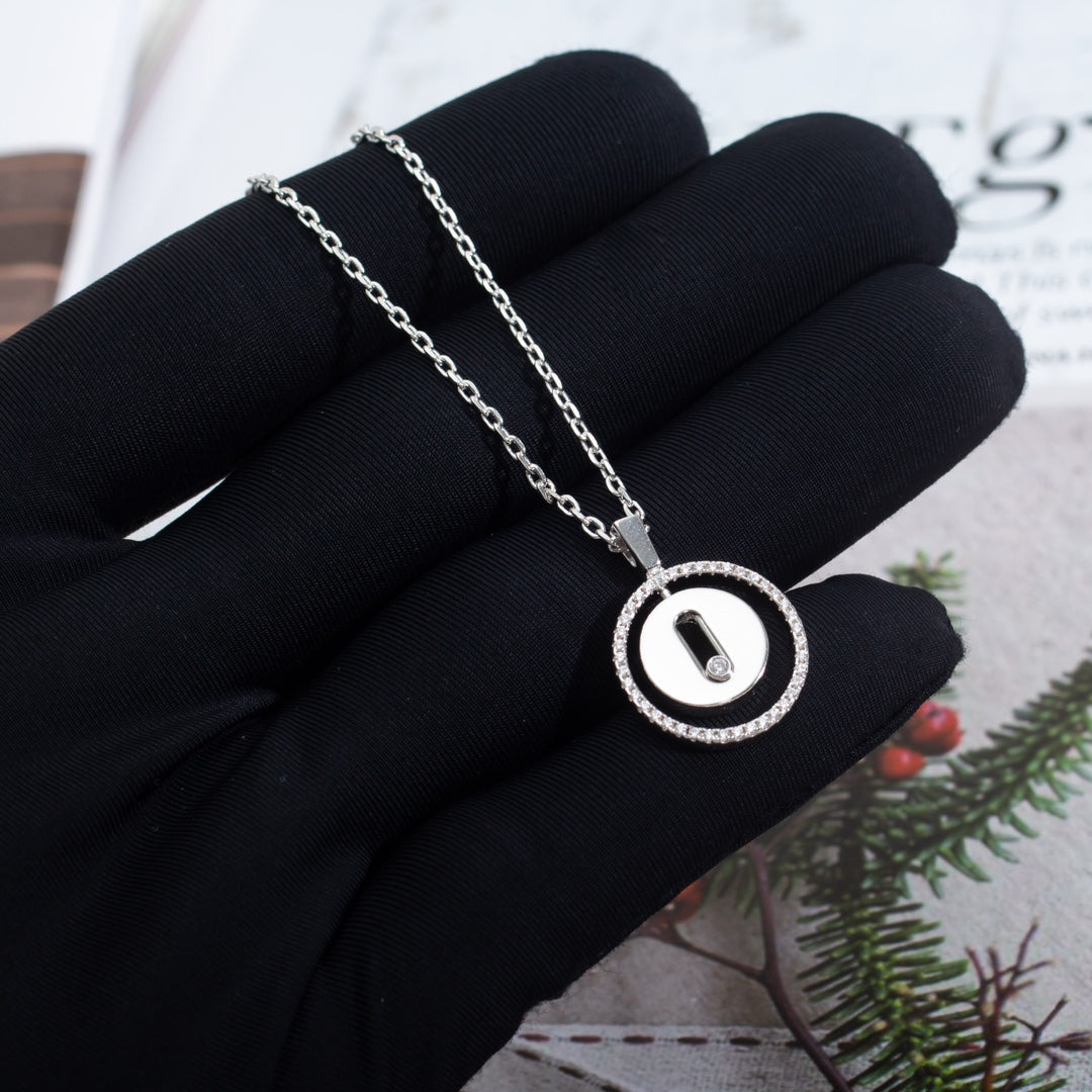 [Eterna Jewels]LUCKY MOVE PM NECKLACE SILVER DIAMOND
