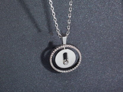 [Eterna Jewels]LUCKY MOVE PM NECKLACE SILVER DIAMOND