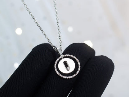 [Eterna Jewels]LUCKY MOVE PM NECKLACE SILVER DIAMOND