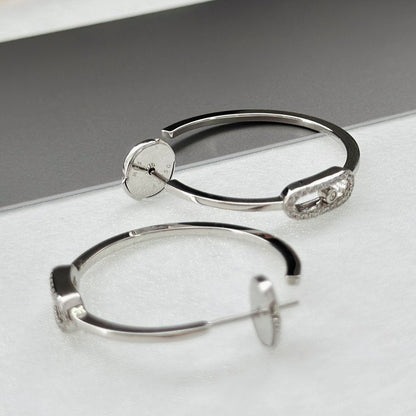 [Eterna Jewels]CREOLES MOVE UNO PM DIAMOND EARRINGS