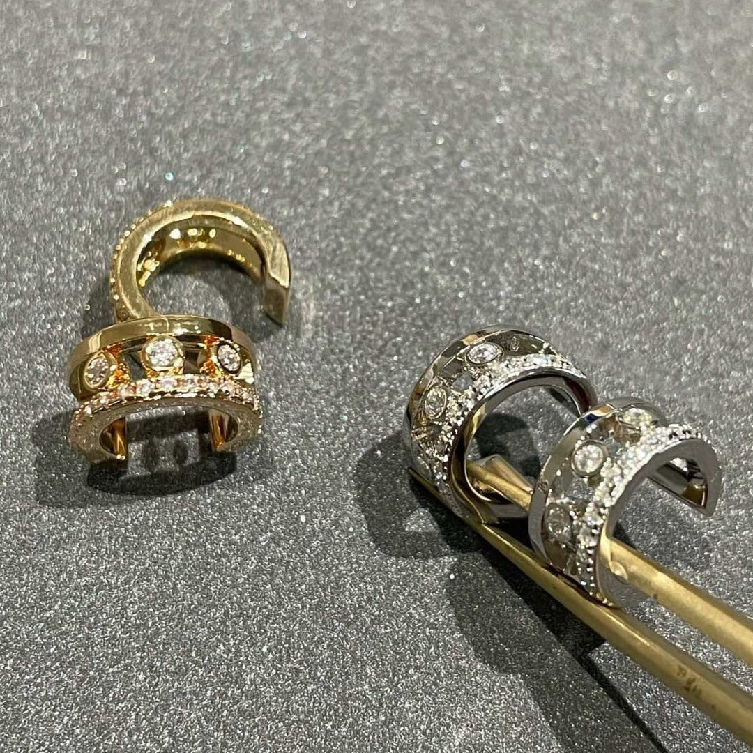 [Eterna Jewels]MOVE ROMANE EARRINGS DIAMOND