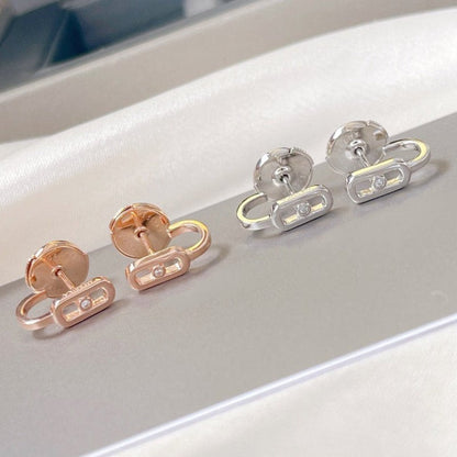 [Eterna Jewels]CREOLES MOVE UNO MINI 1 DIAMOND EARRINGS