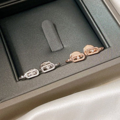 [Eterna Jewels]CREOLES MOVE UNO MINI 1 DIAMOND EARRINGS