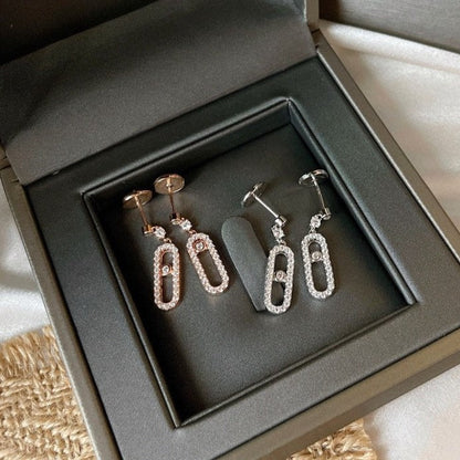 [Eterna Jewels]DORMEUSES MOVE UNO DIAMOND EARRINGS