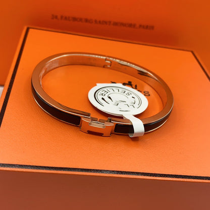 [Eterna Jewels]CLASSIC HM CLIC BLACK 8MM ENAMEL BRACELET