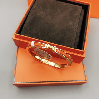 [Eterna Jewels]CLASSIC HM CLIC RED 8MM ENAMEL BRACELET