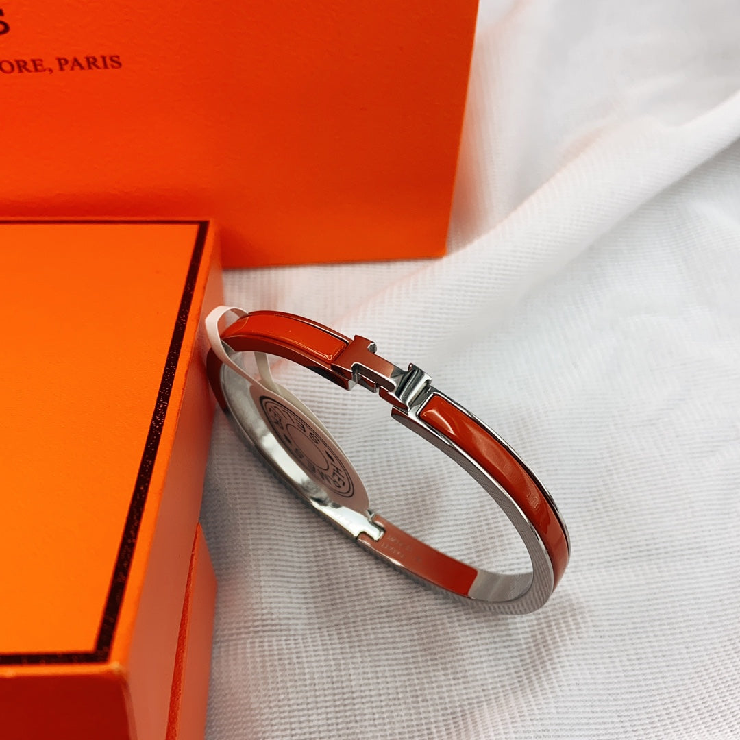 [Eterna Jewels]CLASSIC HM CLIC RED 8MM ENAMEL BRACELET