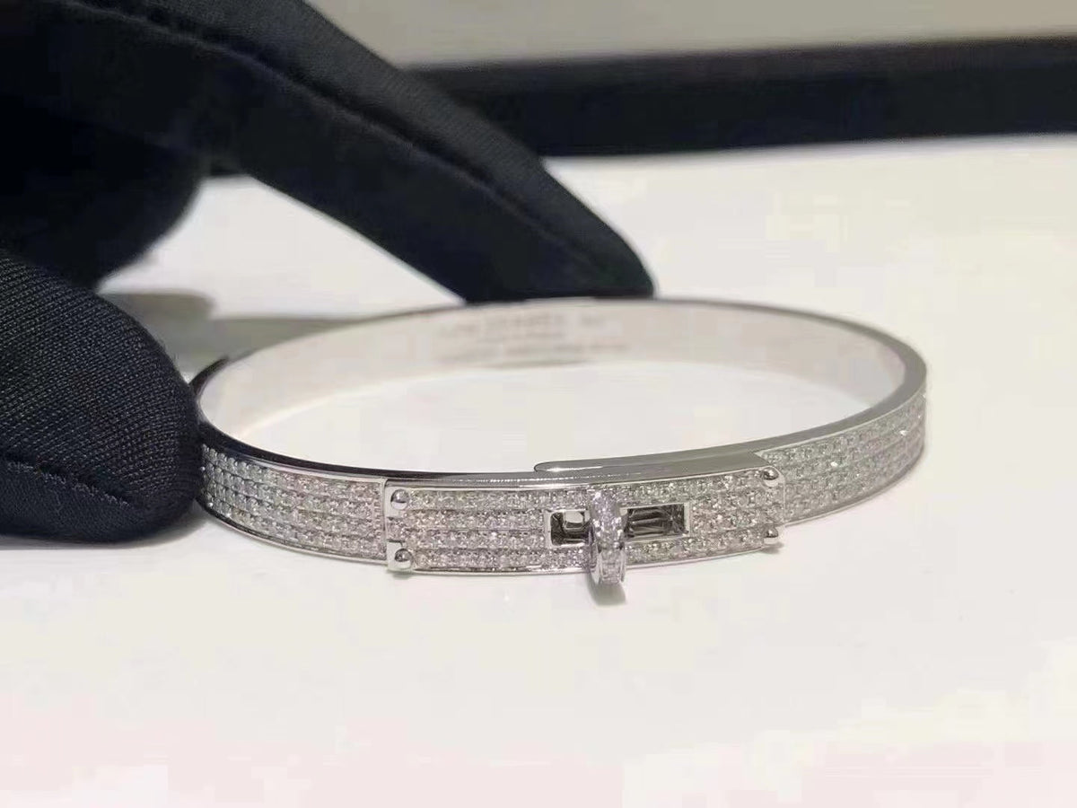 [Eterna Jewels]HM KELLY BRACELET IN SILVER AND FULL PAVE DIAMOND