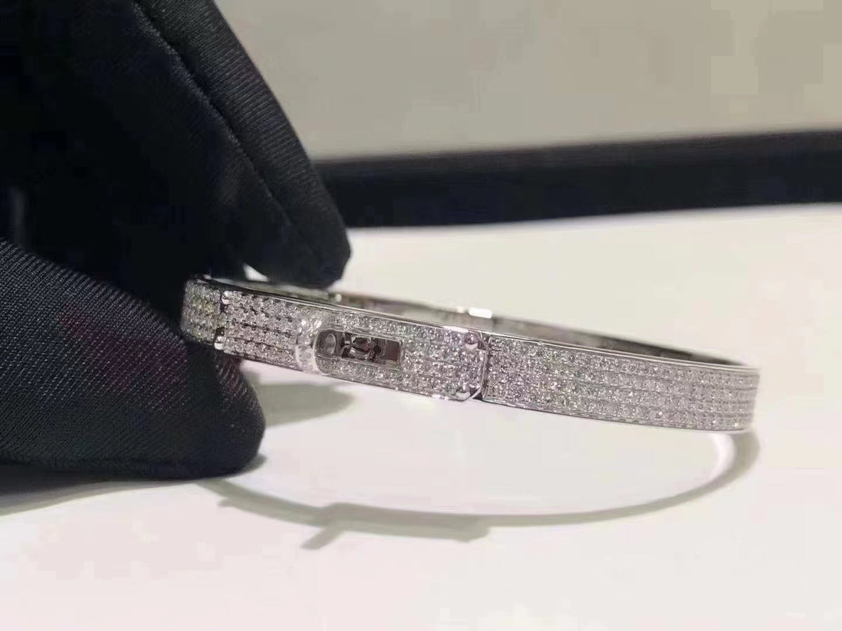 [Eterna Jewels]HM KELLY BRACELET IN SILVER AND FULL PAVE DIAMOND