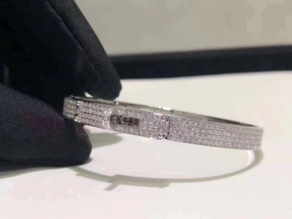 [Eterna Jewels]HM KELLY BRACELET IN SILVER AND FULL PAVE DIAMOND