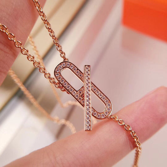 [Eterna Jewels]HM FIRE PIG NOSE NECKLACE TRENDY STREET