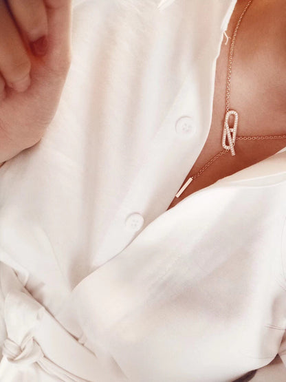 [Eterna Jewels]HM FIRE PIG NOSE NECKLACE TRENDY STREET