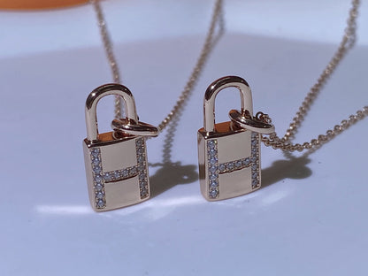 [Eterna Jewels]HM ADVANCED NICHE LOCK HEAD NECKLACE DIAMONDS