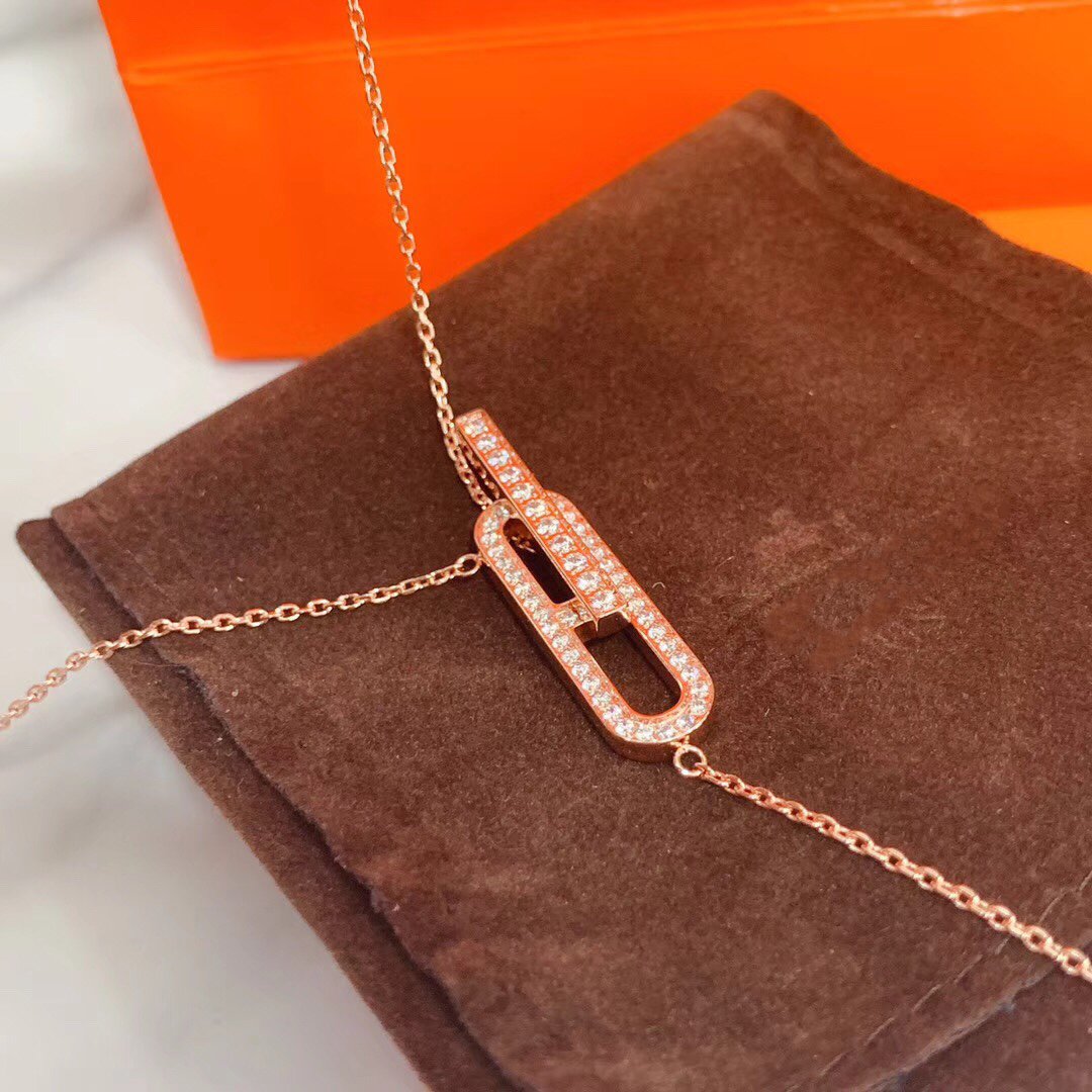 [Eterna Jewels]HM NECKLACE PLATINUM ROSE GOLD DIAMOND