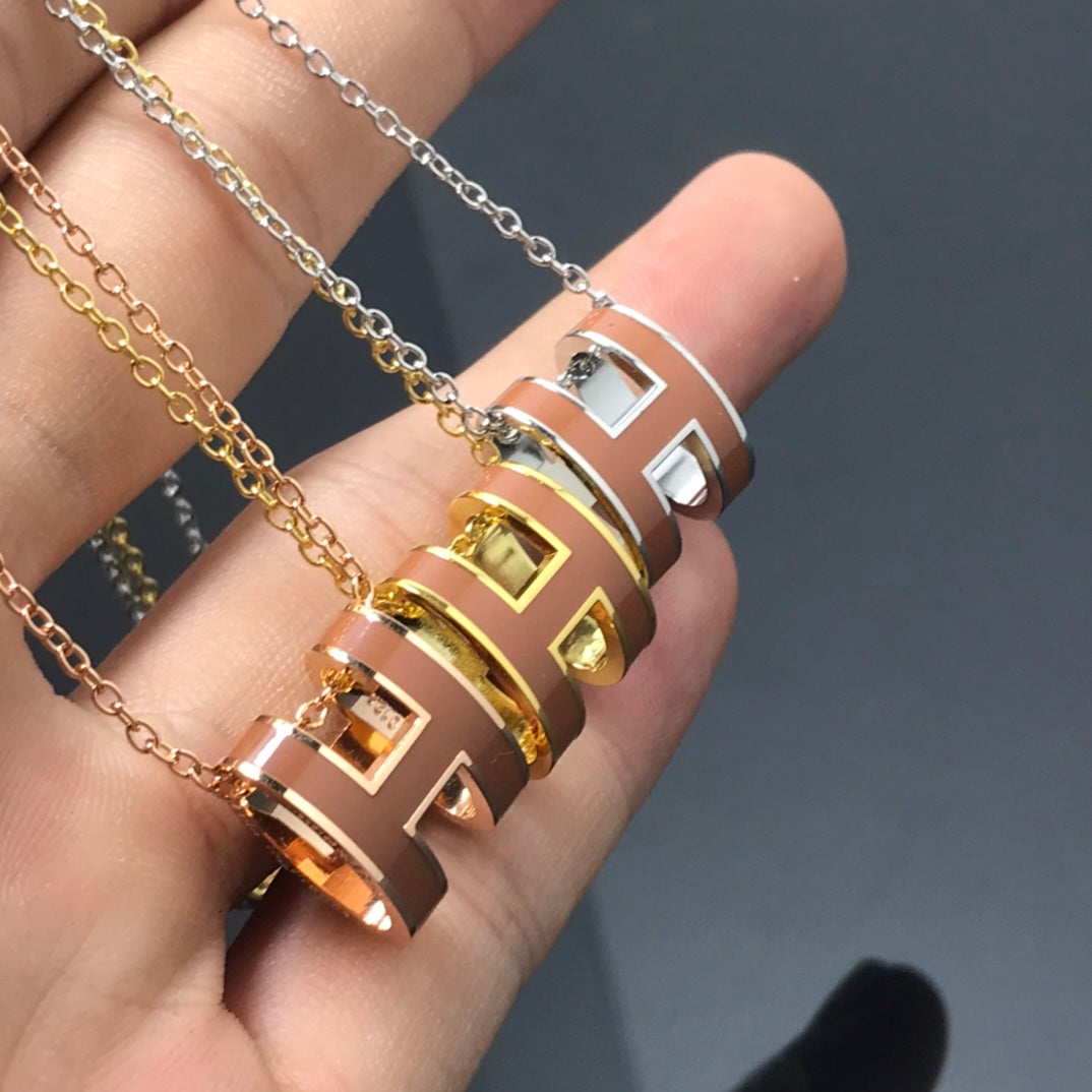 [Eterna Jewels]H NECKLACE BROWN