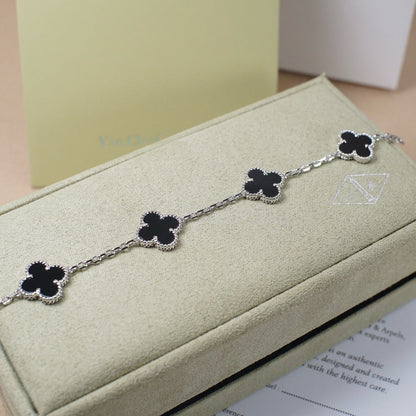 [Eterna Jewels] CLOVER 5 MOTIF ONYXS BRACELET COLLECTION
