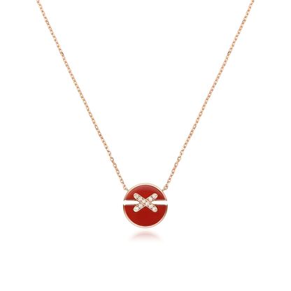 [Eterna Jewels]JEUX DE ROSE GOLD DIAMOND NECKLACE